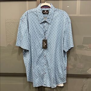 Butter Light Blue Patterned Men's Shirt
